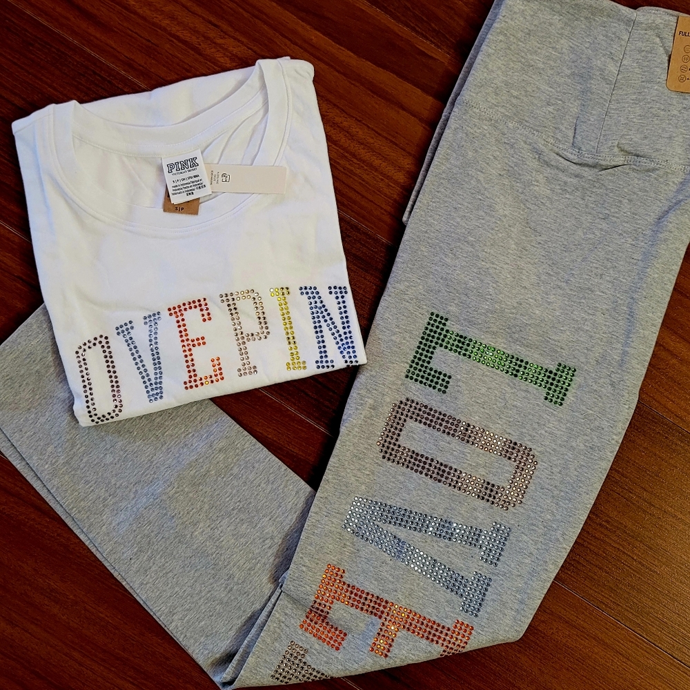 🚫SOLD🚫 VS PINK NWT L diamond set